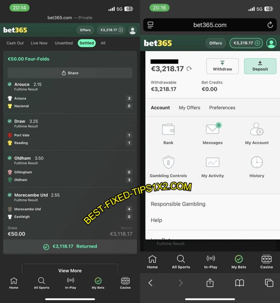 VIP BEST FIXED TIPS 1X2
