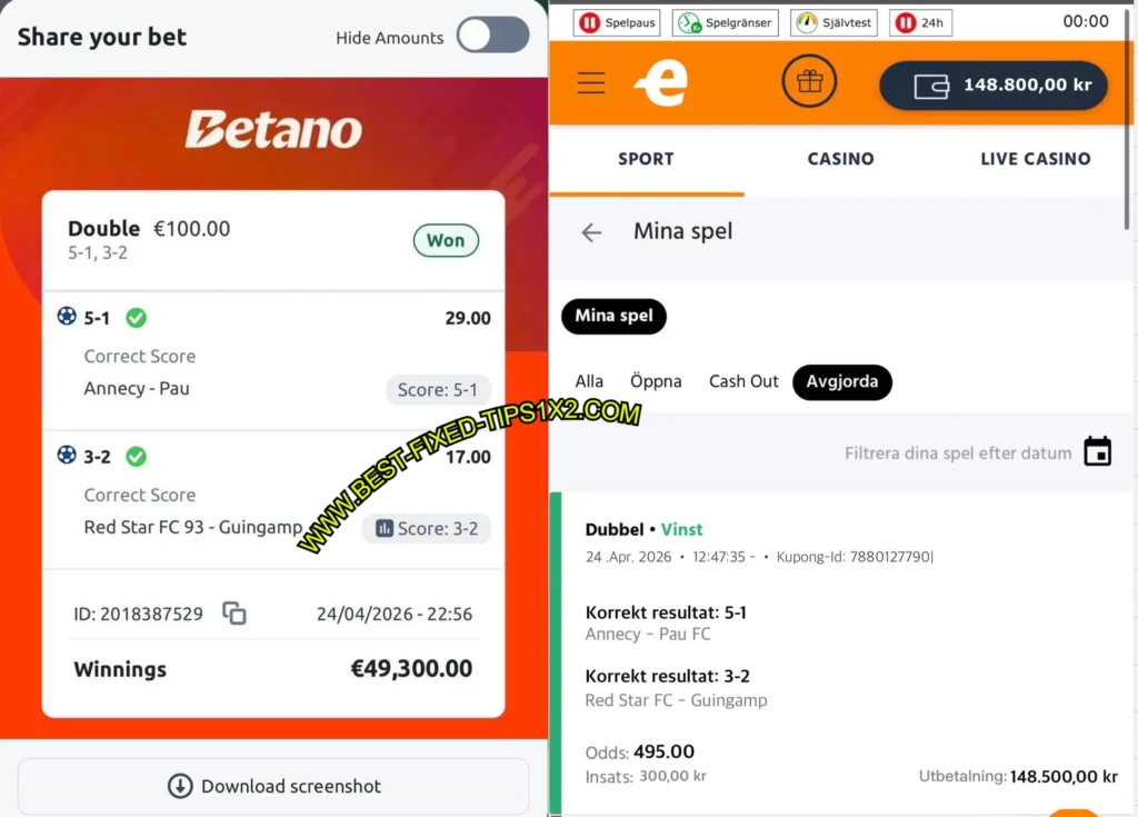 BETANO CORRECT SCORE BETTING TIPS