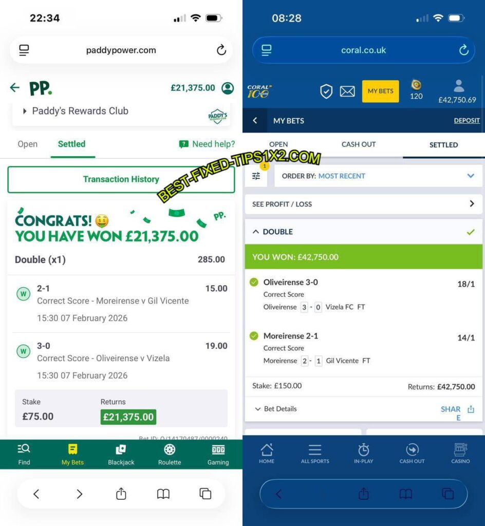 CORAL FIXED MATCHES TIPS