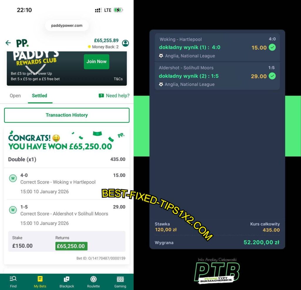 PADDYPOWER FIXED MATCHES SURE TIPS