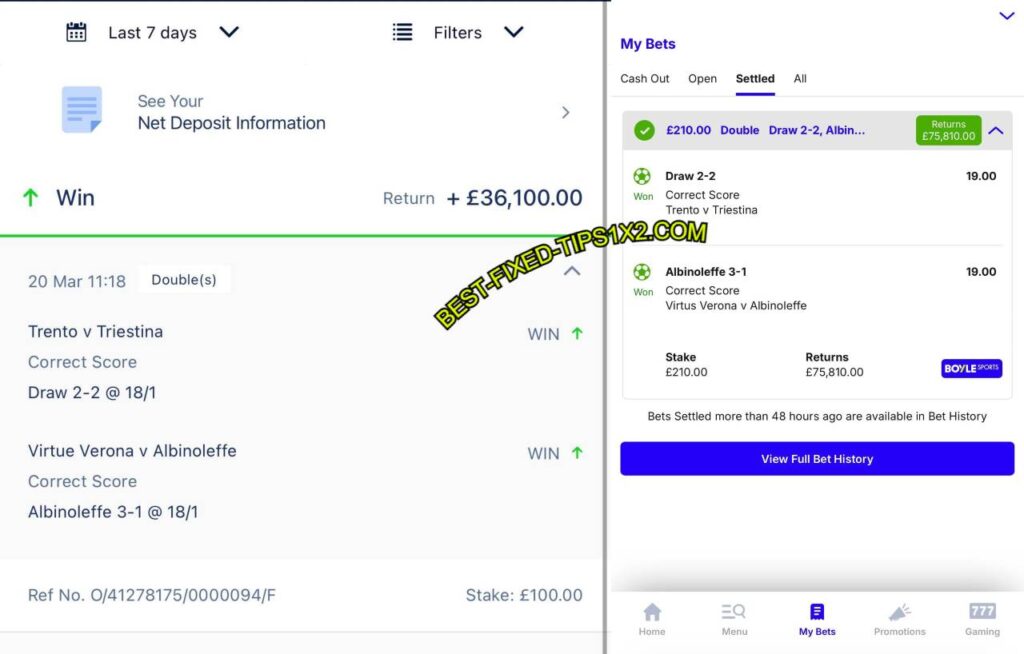 WILLIAM HILL SAFE FIXED BETTING TIPS 1X2